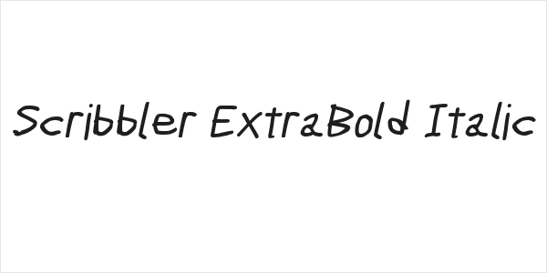 Scribbler ExtraBold Italic Logo