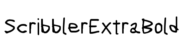 Scribbler ExtraBold  Fuentes Gratis Descargar