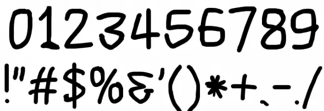 Scribbler ExtraBold Font OTHER CHARS