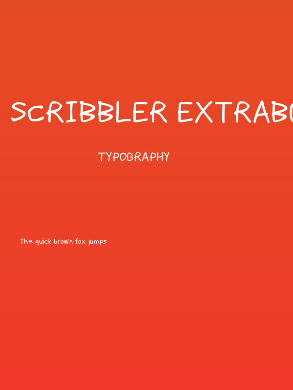 Scribbler ExtraBold Poster