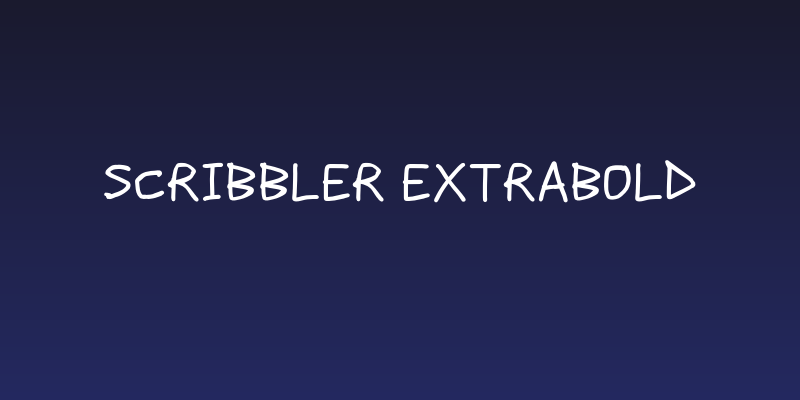 Scribbler ExtraBold Social Header