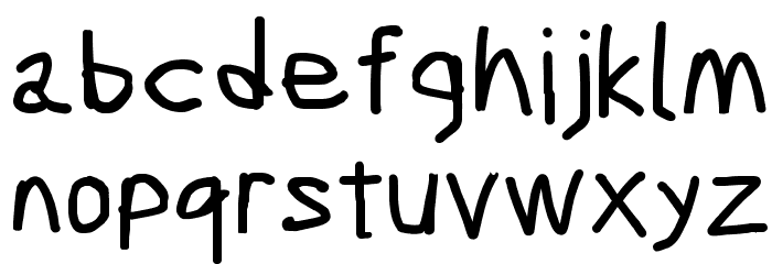 Scribbler ExtraBold Font LOWERCASE