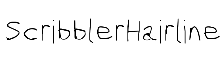 Scribbler Hairline  नि: शुल्क फ़ॉन्ट्स डाउनलोड