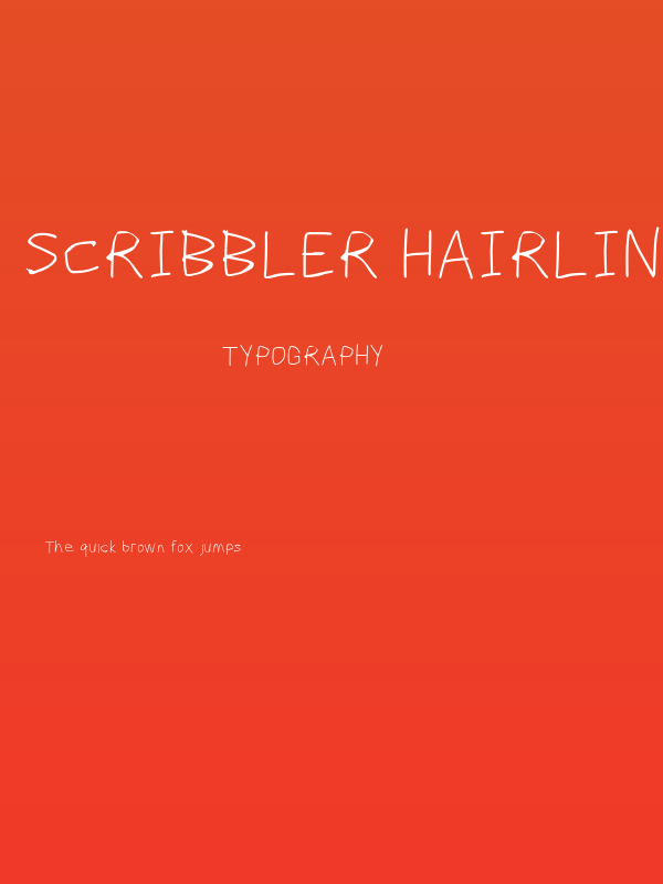 Scribbler Hairline Poster