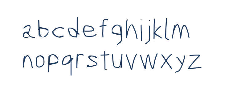 Scribbler Hairline Lowercase