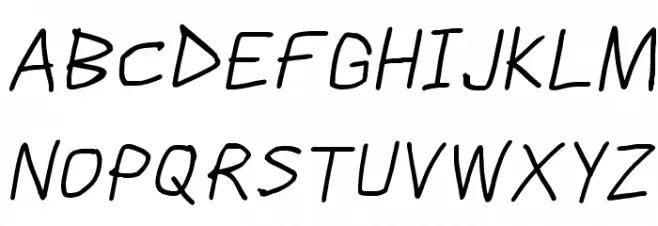 Scribbler Italic Fuentes MAYÚSCULAS