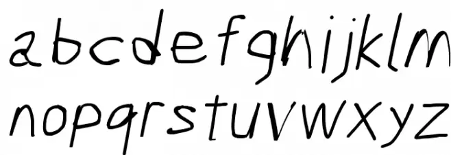 Scribbler Light Italic फ़ॉन्ट लोअरकेस