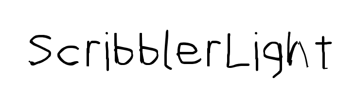 Scribbler Light Font