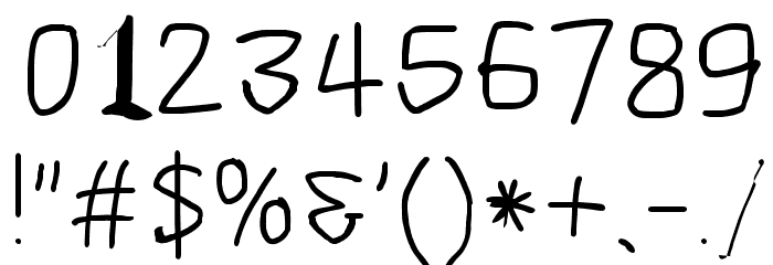 Scribbler Light Font OTHER CHARS