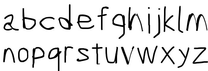 Scribbler Light Font LOWERCASE