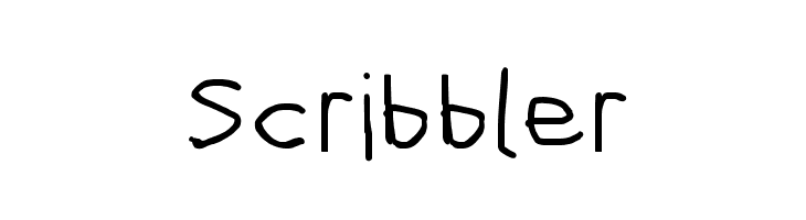 Scribbler  フリーフォントのダウンロード