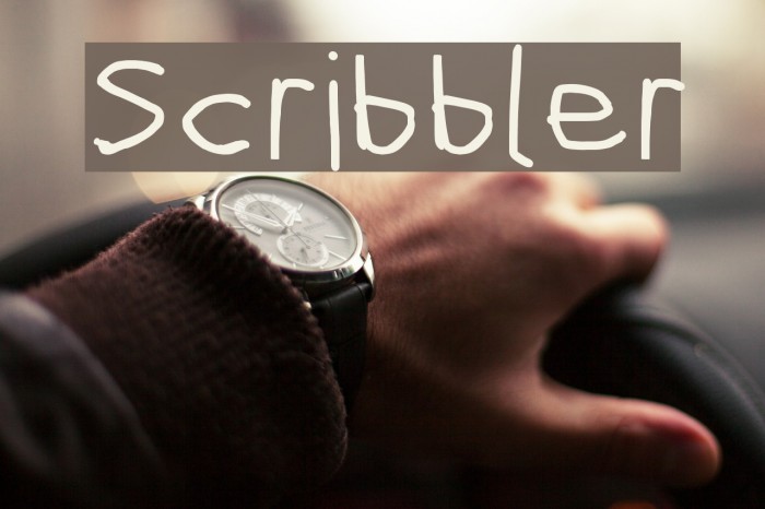 Scribbler Font examples