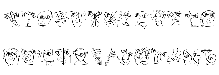 ScribblesCalligraphique Font LOWERCASE