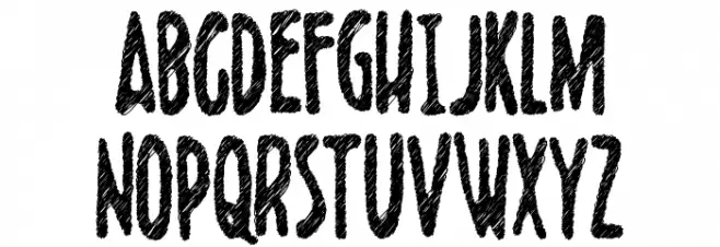 Scribblet Demo Schriftart Groß