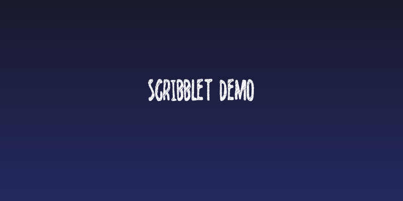 Scribblet Demo Social Header