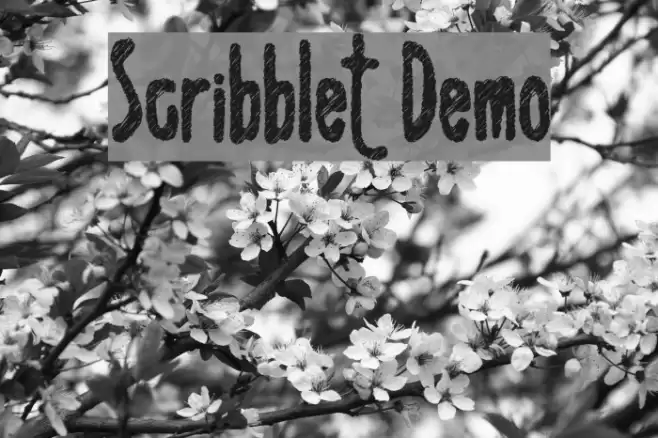 Scribblet Demo Font examples