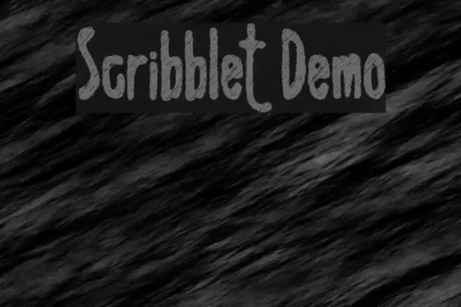 Scribblet Demo Font examples