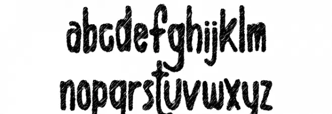 Scribblet Demo फ़ॉन्ट लोअरकेस