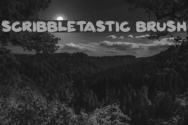 Scribbletastic Brush Font examples