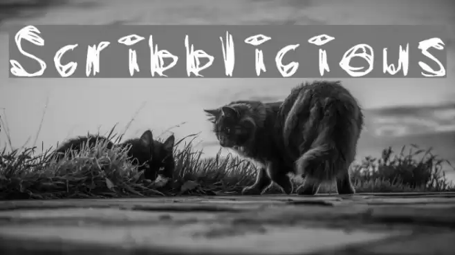Scribblicious Font examples