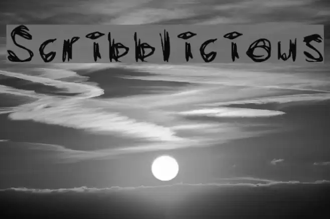 Scribblicious Font examples