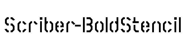 Scriber-BoldStencil  नि: शुल्क फ़ॉन्ट्स डाउनलोड