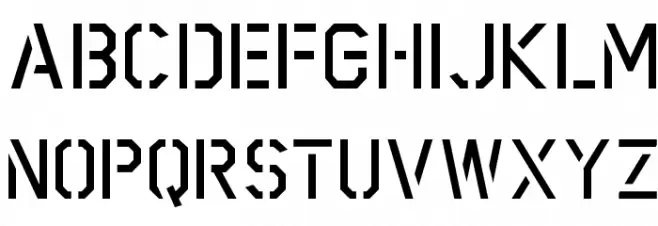 Scriber-BoldStencil Polices MAJUSCULES