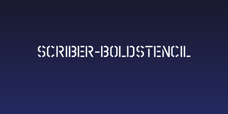 Scriber-BoldStencil Social Header