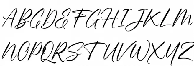 Scribling FREE Font UPPERCASE