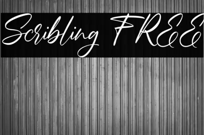 Scribling FREE Font examples