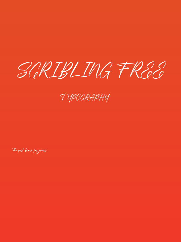 Scribling FREE Poster