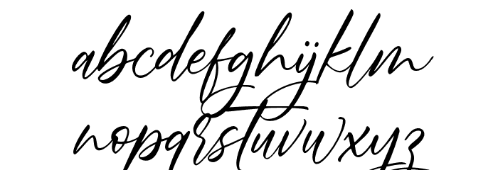 ScriblingFREE Font LOWERCASE