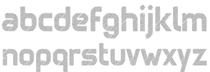 Scribouille Font LOWERCASE