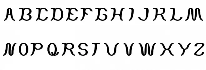Script Machine Schriftart Groß