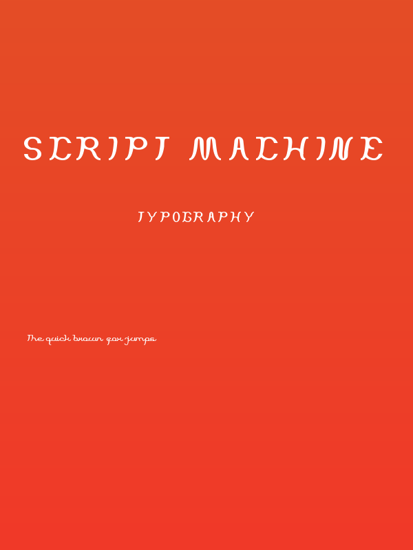 Script Machine Poster