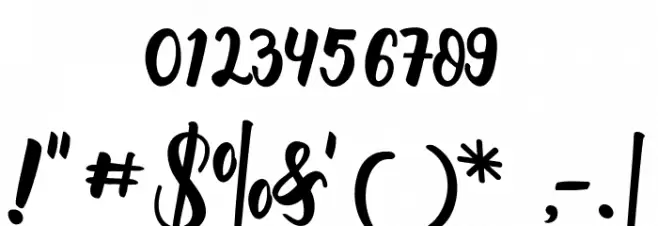 Script Mothers Font OTHER CHARS