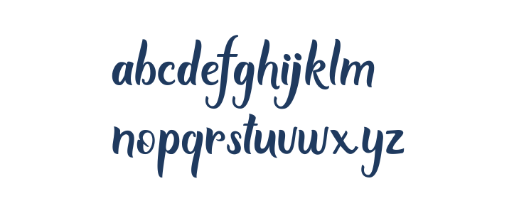 Script Mothers Lowercase