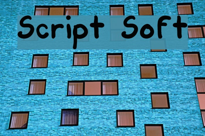 Script Soft Font examples