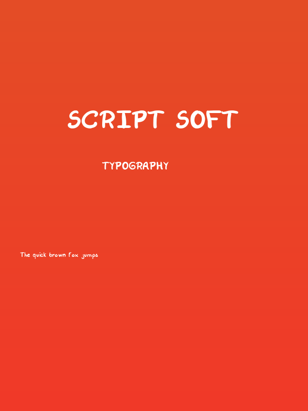 Script Soft Poster