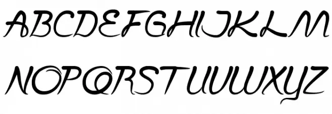 Script Thing Caratteri MAIUSCOLE