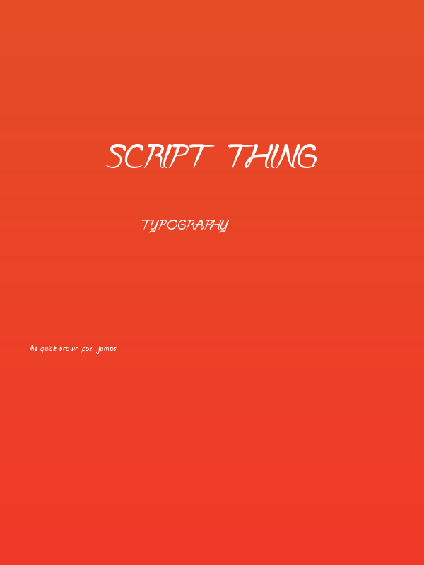 Script Thing Poster