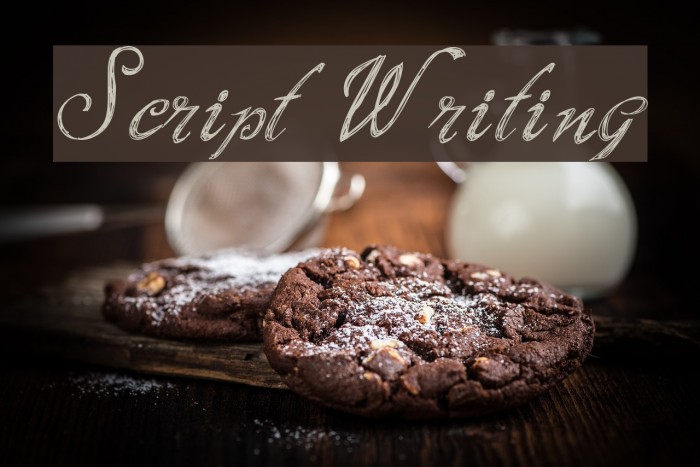 Script Writing Font examples