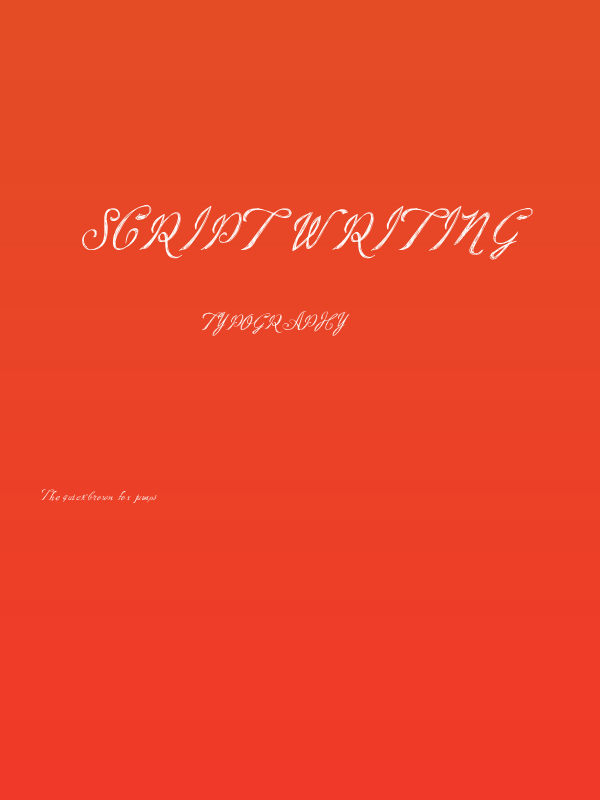 Script Writing Poster