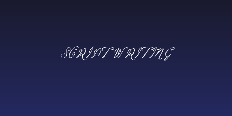 Script Writing Social Header