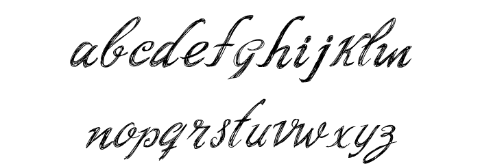 Script Writing Font LOWERCASE