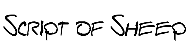 Script of Sheep  フリーフォントのダウンロード