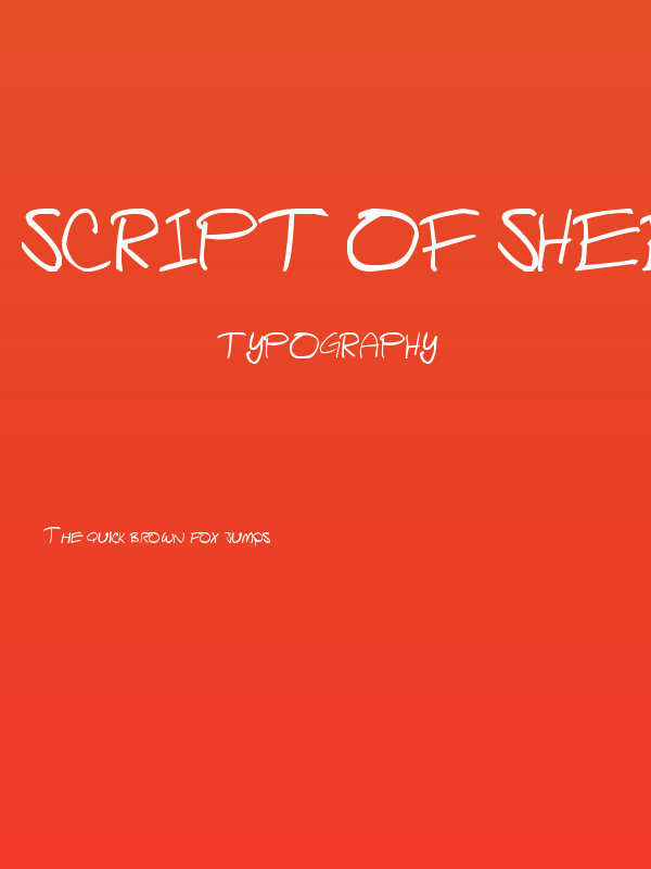 Script of Sheep Poster