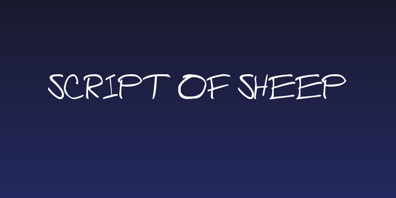 Script of Sheep Social Header