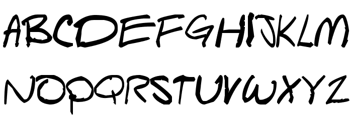 Script of Sheep Schriftart Kleinbuchstaben