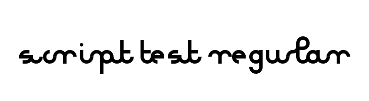 Script test Regular Шрифта